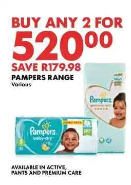 Woolworths Pampers Range offer