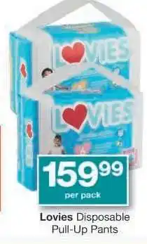 Checkers Lovies Disposable Pull-Up Pants offer
