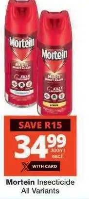 Checkers Mortein Insecticide All Variants offer