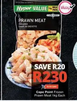 Checkers Cape Point Frozen Prawn Meat 1kg offer