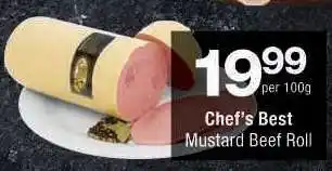 Checkers Chef's Best Mustard Beef Roll offer
