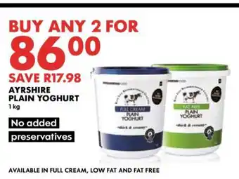 Woolworths Ayrshire Plain Yoghurt offer