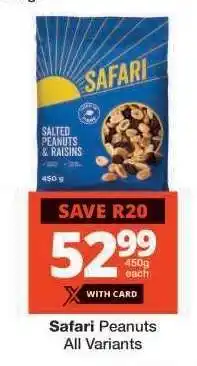 Checkers Safari Peanuts All Variants offer