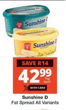 Checkers Sunshine D Fat Spread offer