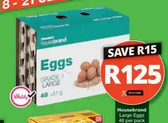 Checkers Housebrand Large Eggs offer