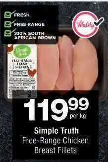 Checkers Simple Truth Free-Range Chicken Breast Fillets offer