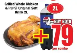 Boxer Grilled Whole Chicken & PEPSI Original Soft Drink 2L offer