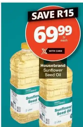 Checkers Housebrand Sunflower Seed Oil offer