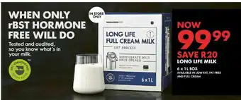 Woolworths Long Life Full Cream Milk offer