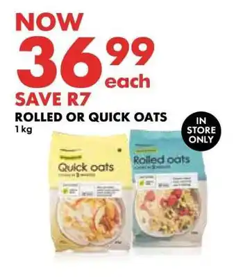 Woolworths Rolled or Quick Oats offer