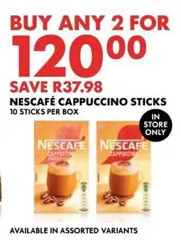 Woolworths Nescafé Cappuccino Sticks offer