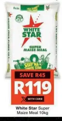 Checkers White Star Super Maize Meal-10Kg offer