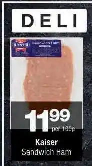 Checkers Kaiser Sandwich Ham offer