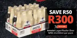 Checkers Amstel Lager/Radler Beer offer