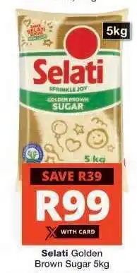 Checkers SELATI GOLDEN BROWN SUGAR 5kg offer