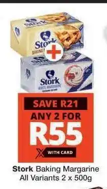Checkers Stork Baking Margarine offer