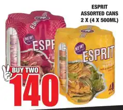 Boxer ESPRIT ASSORTED CANS 2 X (4 X 500ML) offer