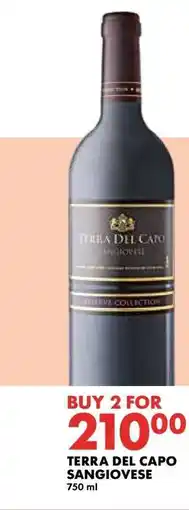 Woolworths TERRA DEL CAPO Sangiovese offer