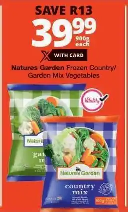 Checkers Natures Garden Frozen Country/Garden Mix Vegetables offer