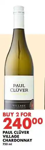 Woolworths PAUL CLUVER Village Chardonnay offer