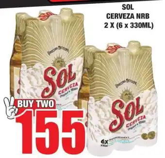 Boxer SOL Cerveza NRB 2 x (6 x 330ml) offer