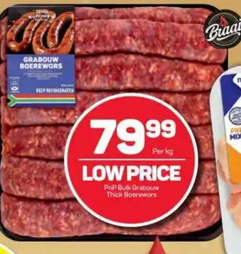 Pick n Pay PnP Bulk Grabouw Thick Boerwors offer