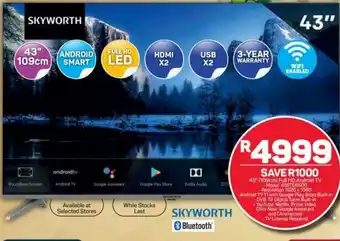 Pick n Pay Skyworth Full HD Android TV 43" 109cm offer