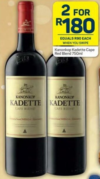 Pick n Pay Kanonkop Kadette Cape Red Blend 750ml offer