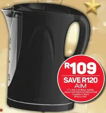 Pick n Pay Aim 1.7L Cordless Kettle offer