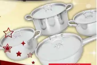 Pick n Pay 8-Piece Stainless Steel Solid Cookware Set with Lids offer