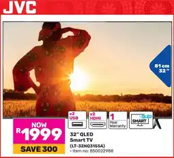 Game JVC 32" QLED Smart TV offer
