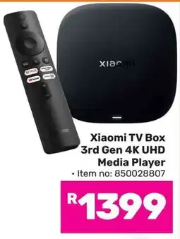 Game Xiaomi TV Box 3rd Gen 4K UHD Media Player offer