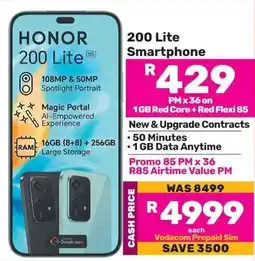 Game HONOR 200 Lite Smartphone offer