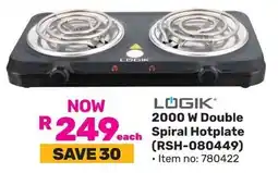 Game LOGIK 2000 W Double Spiral Hotplate offer