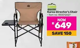 Game Camp Master Karoo Director's Chair offer