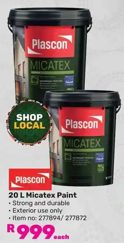 Game Plascon Micatex Paint offer