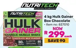 Game NUTRITECH Hulk Gainer Box Chocolate offer