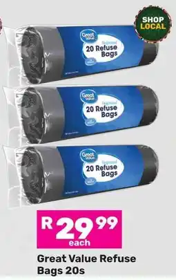 Game Great Value Refuse Bags offer