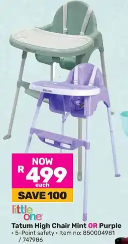 Game Little One Tatum High Chair Mint OR Purple offer