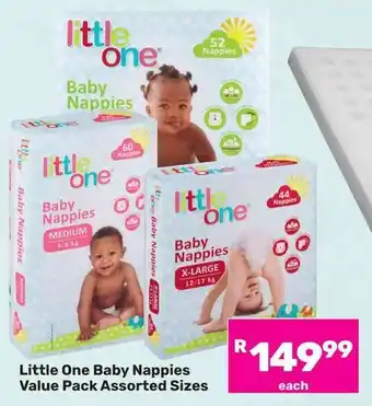 Game Little One Baby Nappies Value Pack Assorted Sizes offer