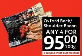 Oxford Freshmarket Oxford Back/ Shoulder Bacon offer