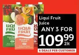 Oxford Freshmarket Liqui Fruit Juice offer
