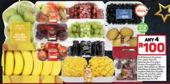 Pick n Pay PnP Dessert Peaches Pre-Pack, Kiwi 4s offer