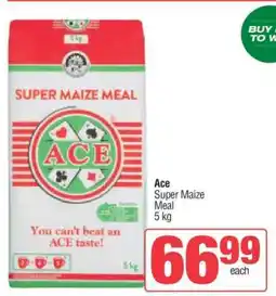 Spar ACE Super Maize Meal offer