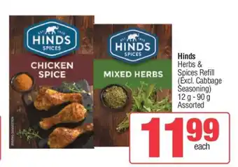 Spar Hinds Herbs & Spices Refill offer