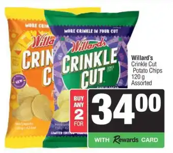 Spar Willard's Crinkle Cut Potato Chips offer