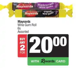 Spar Maynards Wine Gum Roll offer
