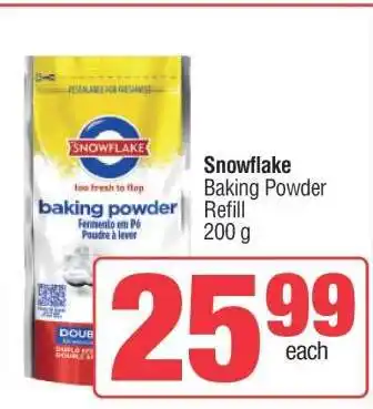 Spar SNOWFLAKE BAKING POWDER REFILL offer