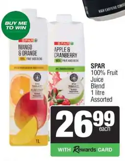 Spar SPAR 100% Fruit Juice Blend offer