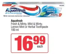 Spar AquaFresh offer